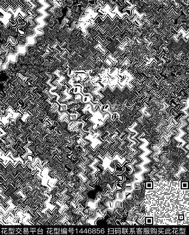 几何渐变时尚数码印花华亿平台下载（图片编号: 1446856） - 瓦栏（Walan）