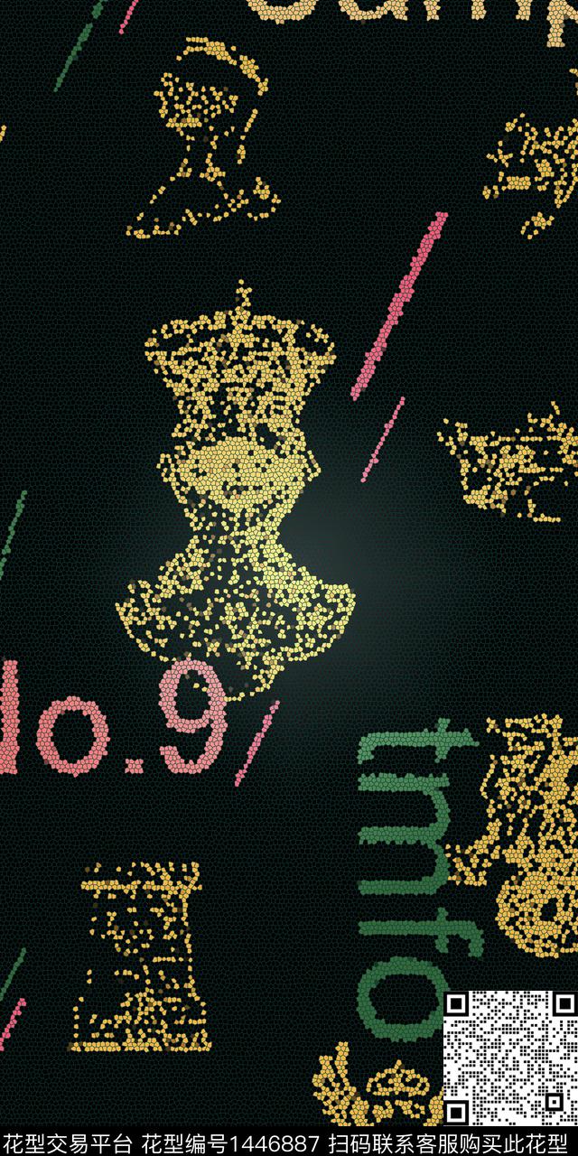 涂鸦蜡染线条传统印花华亿平台下载（图片编号: 1446887） - 瓦栏（Walan）