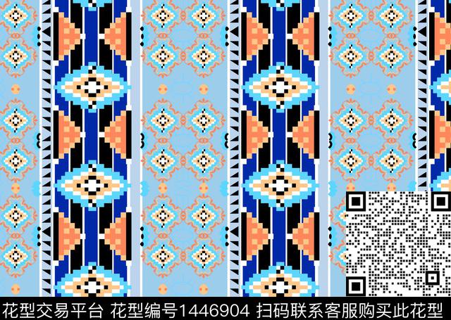 线条三角形菱形几何数码印花华亿平台下载（图片编号: 1446904） - 瓦栏（Walan）