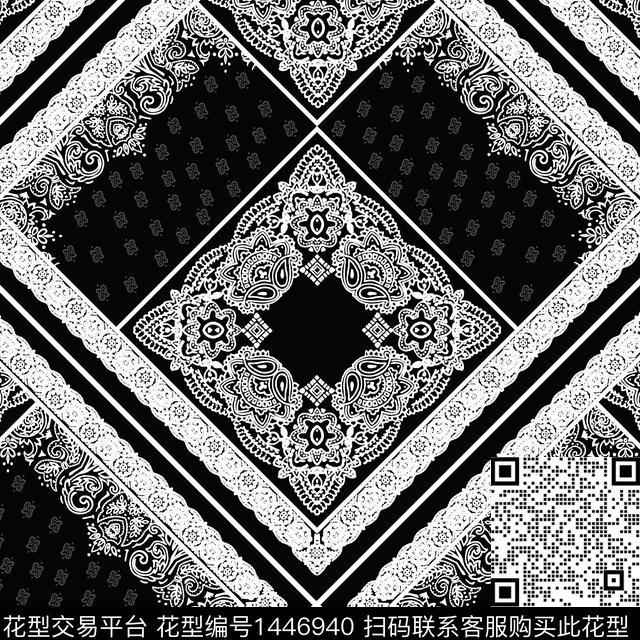 肌理几何男装格子数码印花华亿平台下载（图片编号: 1446940） - 瓦栏（Walan）