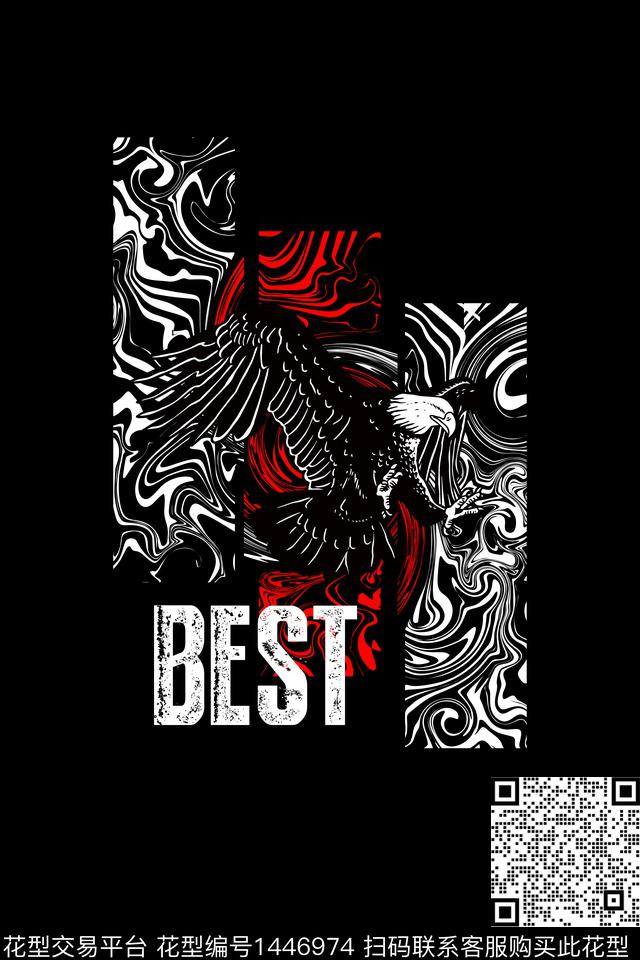 几何男装大牌风数码印花华亿平台下载（图片编号: 1446974） - 瓦栏（Walan）