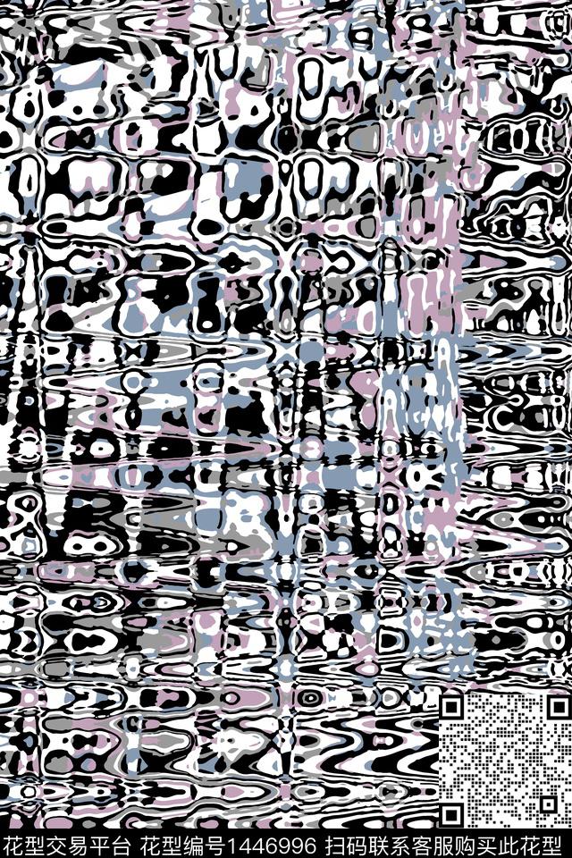 斑马渐变时尚数码印花华亿平台下载（图片编号: 1446996） - 瓦栏（Walan）