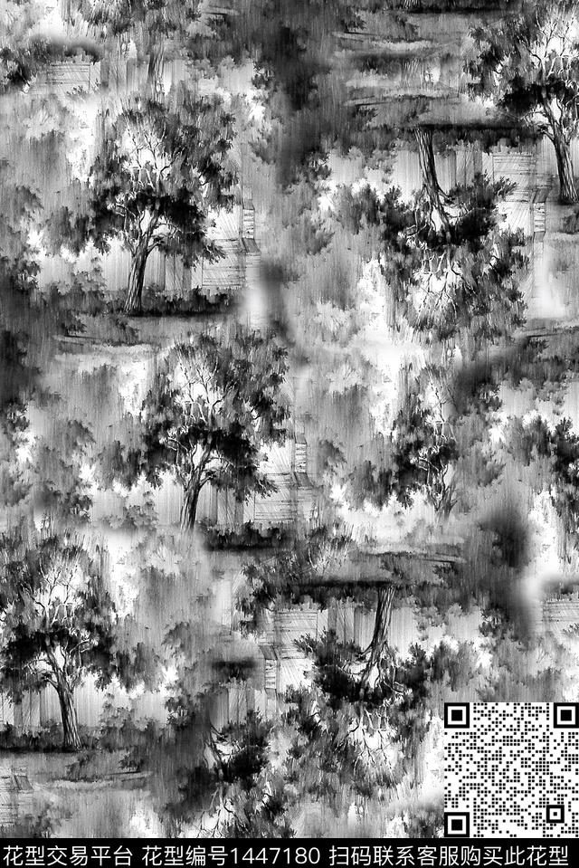 树林数码华亿平台复古数码印花华亿平台下载（图片编号: 1447180） - 瓦栏（Walan）