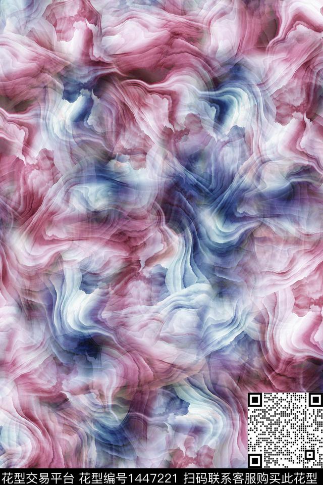 水彩肌理炫彩数码印花华亿平台下载（图片编号: 1447221） - 瓦栏（Walan）