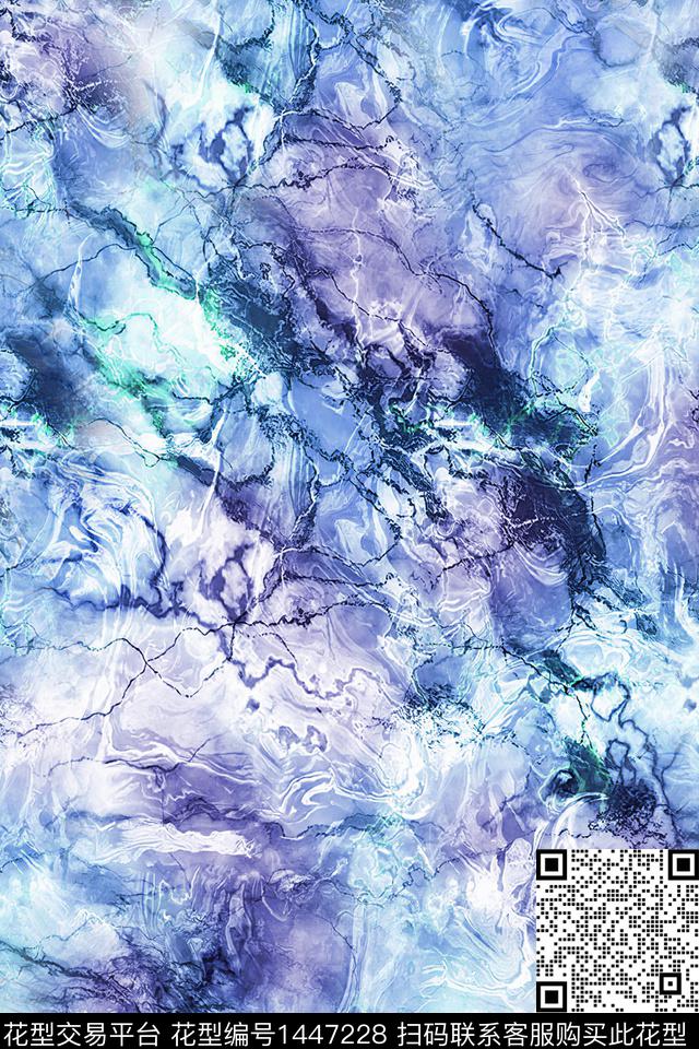 水彩肌理炫彩数码印花华亿平台下载（图片编号: 1447228） - 瓦栏（Walan）