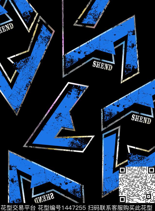 大牌风潮牌字母传统印花华亿平台下载（图片编号: 1447255） - 瓦栏（Walan）