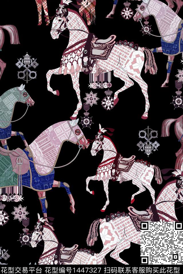 男装趣味马传统印花华亿平台下载（图片编号: 1447327） - 瓦栏（Walan）