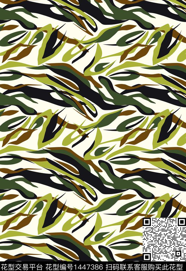 线条几何炫彩数码印花华亿平台下载（图片编号: 1447386） - 瓦栏（Walan）