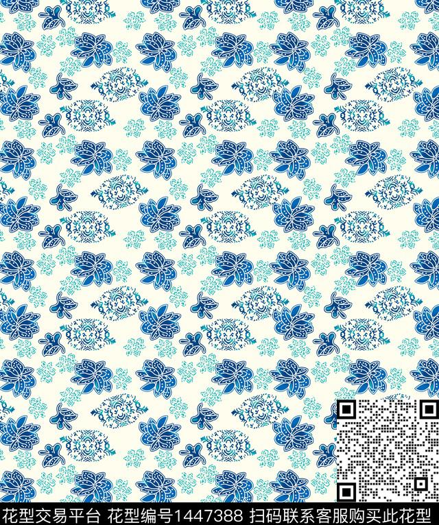 民族风数码印花华亿平台下载（图片编号: 1447388） - 瓦栏（Walan）