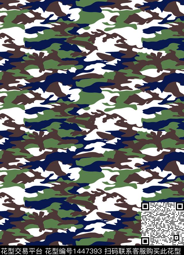 迷彩彩色华亿平台军民风数码印花华亿平台下载（图片编号: 1447393） - 瓦栏（Walan）
