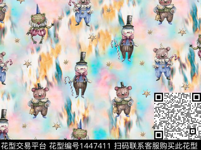 动物花卉数码华亿平台大牌风数码印花华亿平台下载（图片编号: 1447411） - 瓦栏（Walan）