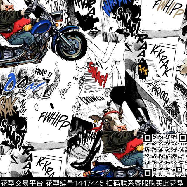 动漫卡通趣味数码印花华亿平台下载（图片编号: 1447445） - 瓦栏（Walan）