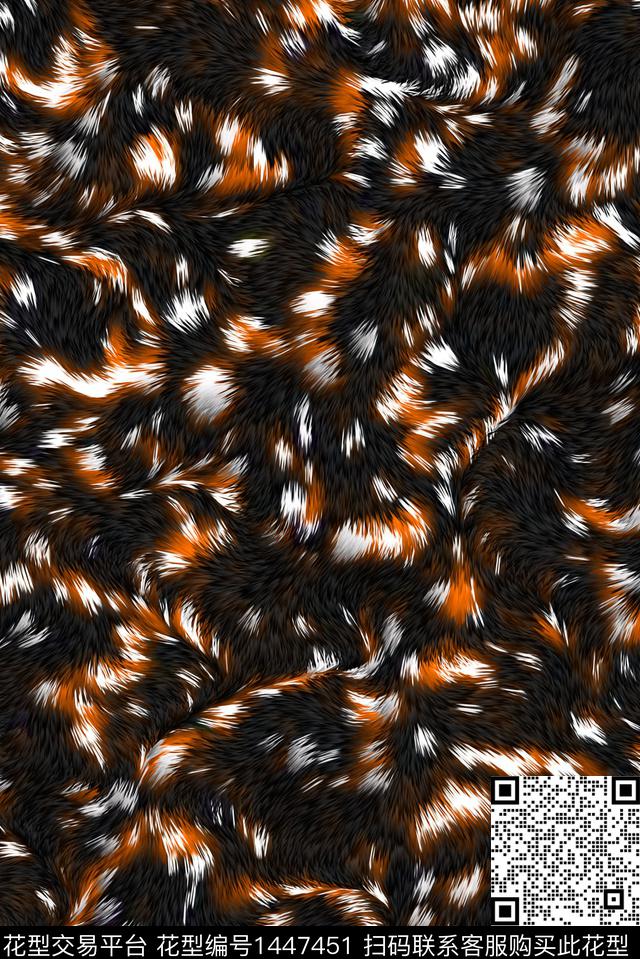 豹纹纹理迷彩数码印花华亿平台下载（图片编号: 1447451） - 瓦栏（Walan）