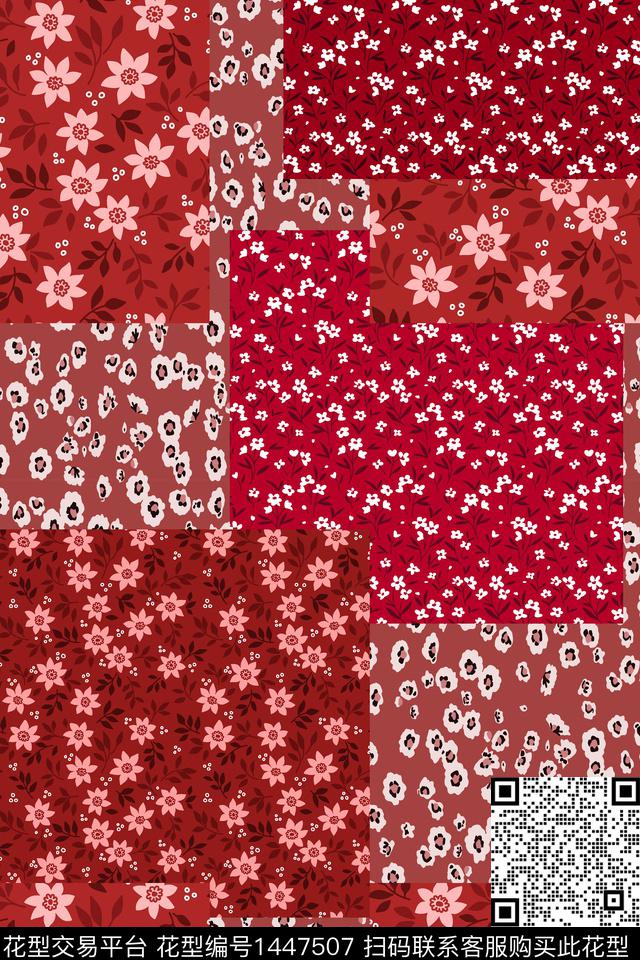 几何民族花卉民族风数码印花华亿平台下载（图片编号: 1447507） - 瓦栏（Walan）