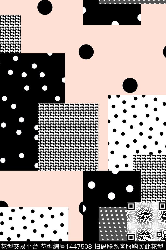 几何民族风大牌风数码印花华亿平台下载（图片编号: 1447508） - 瓦栏（Walan）