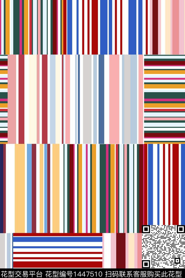 几何民族风大牌风数码印花华亿平台下载（图片编号: 1447510） - 瓦栏（Walan）