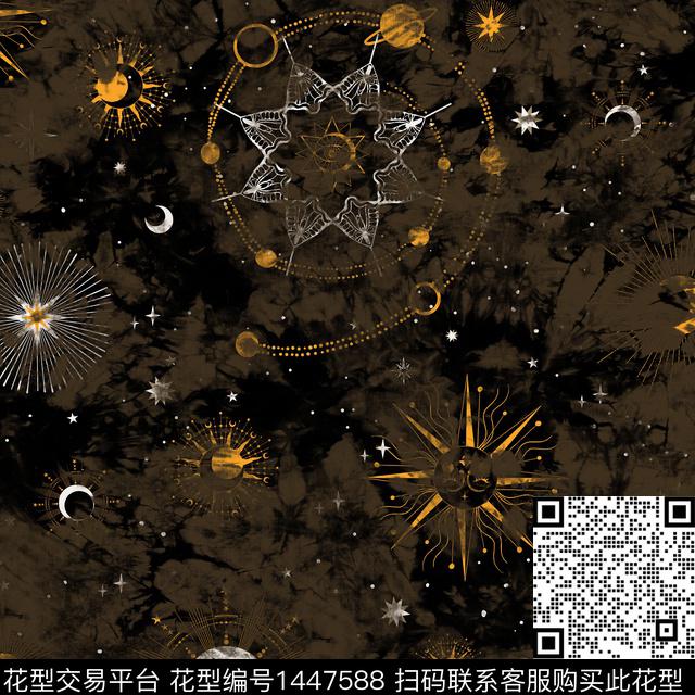 男装满版花扎染华亿平台抽象男装数码印花华亿平台下载（图片编号: 1447588） - 瓦栏（Walan）