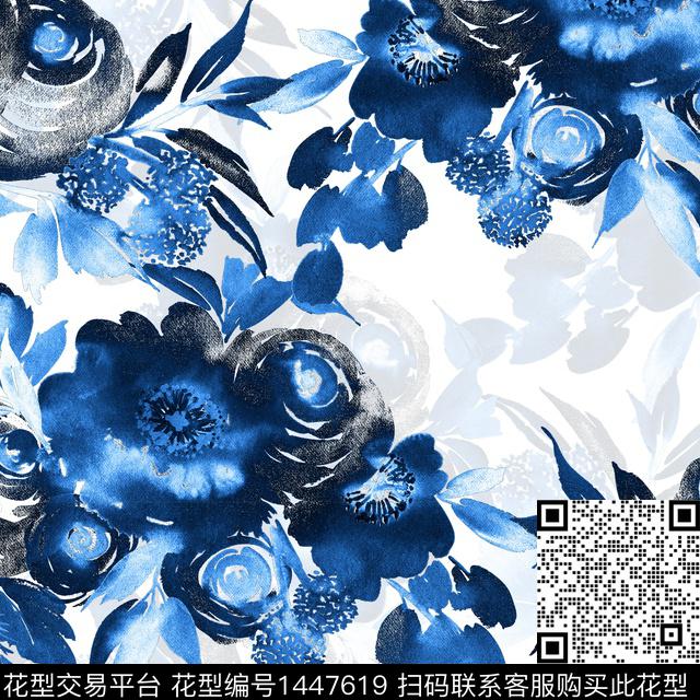 水彩肌理绿植树叶传统印花华亿平台下载（图片编号: 1447619） - 瓦栏（Walan）