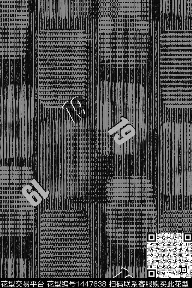 格子几何字母数码印花华亿平台下载（图片编号: 1447638） - 瓦栏（Walan）