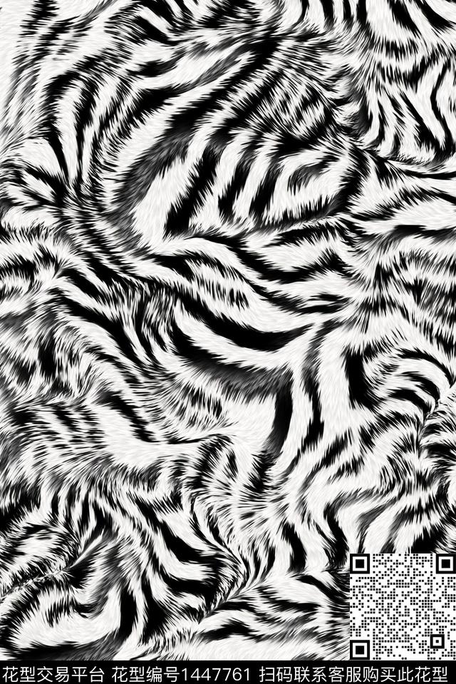 斑马纹纹理休闲数码印花华亿平台下载（图片编号: 1447761） - 瓦栏（Walan）