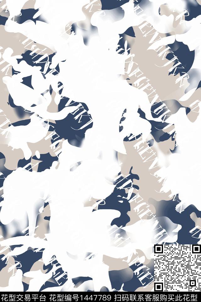 几何字母数码华亿平台数码印花华亿平台下载（图片编号: 1447789） - 瓦栏（Walan）