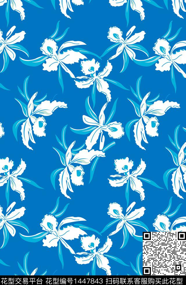 动物花卉绿植树叶彩色渐变数码印花华亿平台下载（图片编号: 1447843） - 瓦栏（Walan）