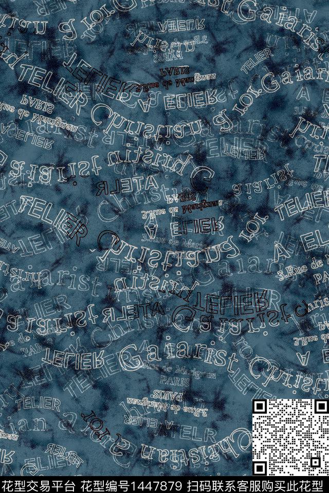 字母男装趣味数码印花华亿平台下载（图片编号: 1447879） - 瓦栏（Walan）