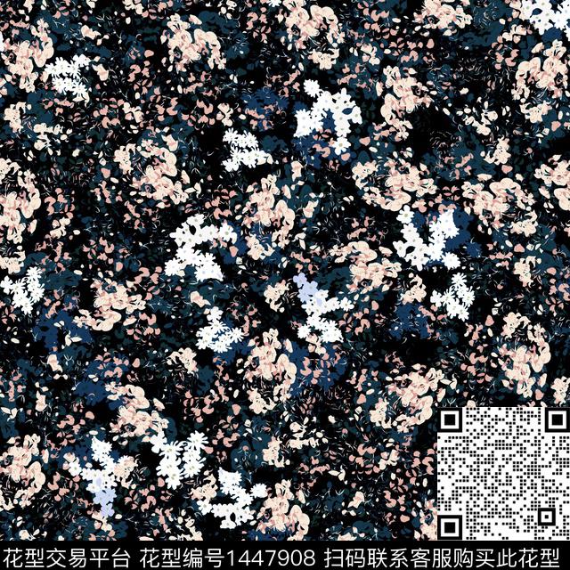 花卉小碎花满版散花数码印花华亿平台下载（图片编号: 1447908） - 瓦栏（Walan）