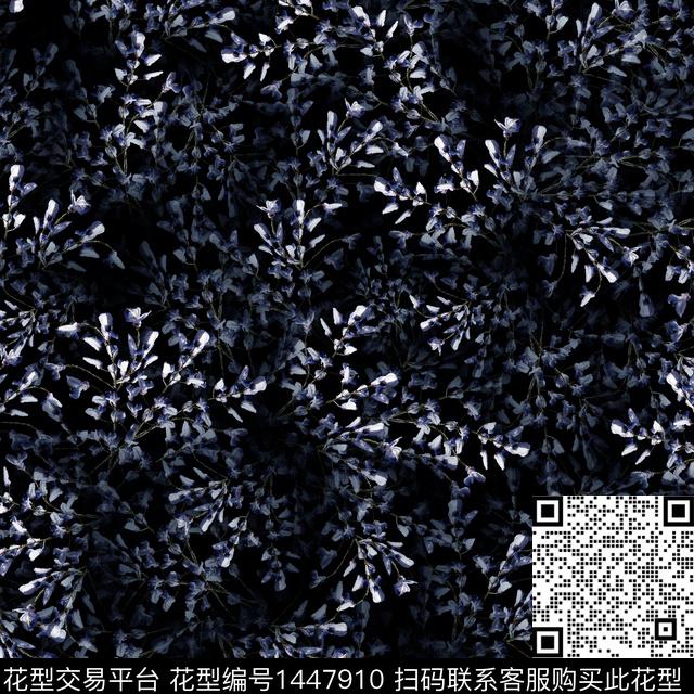 花卉小碎花满版散花数码印花华亿平台下载（图片编号: 1447910） - 瓦栏（Walan）