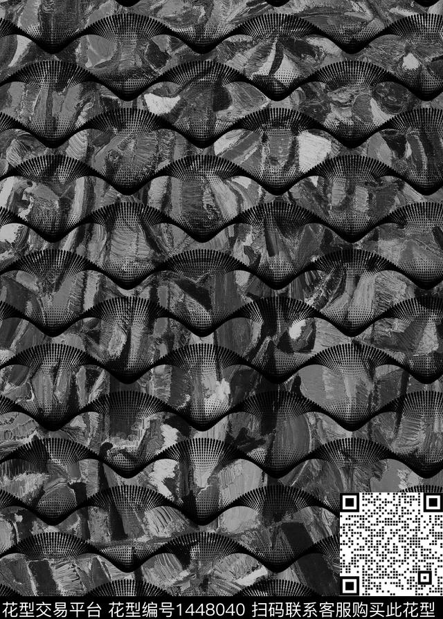 肌理抽象洋阳---男装数码印花华亿平台下载（图片编号: 1448040） - 瓦栏（Walan）