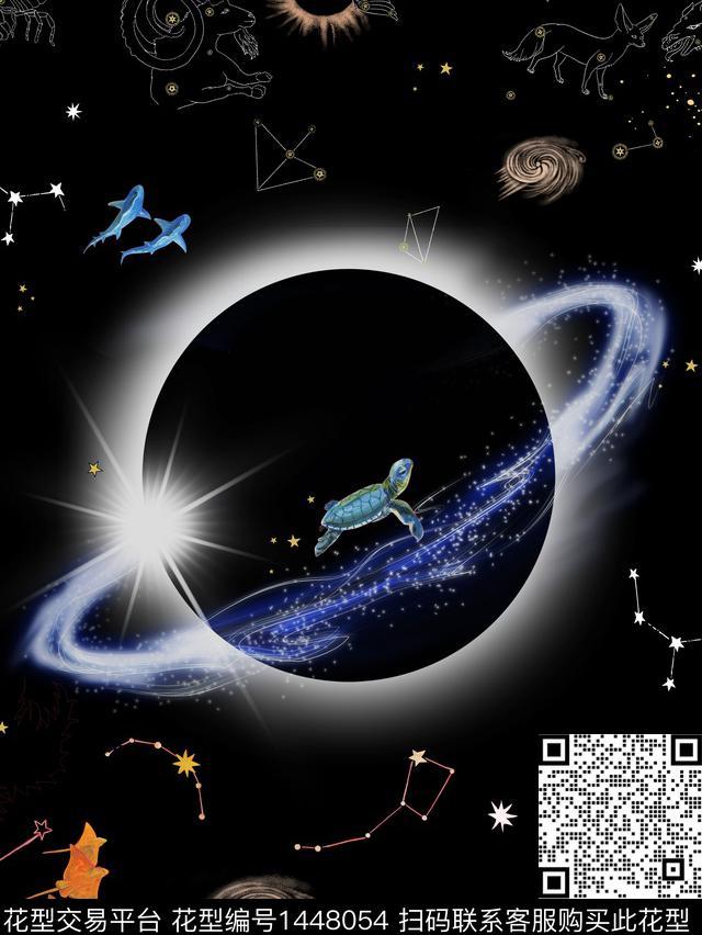 潮牌大牌风抽象数码印花华亿平台下载（图片编号: 1448054） - 瓦栏（Walan）