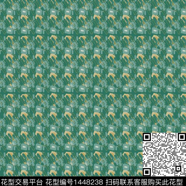 几何大牌风抽象数码印花华亿平台下载（图片编号: 1448238） - 瓦栏（Walan）