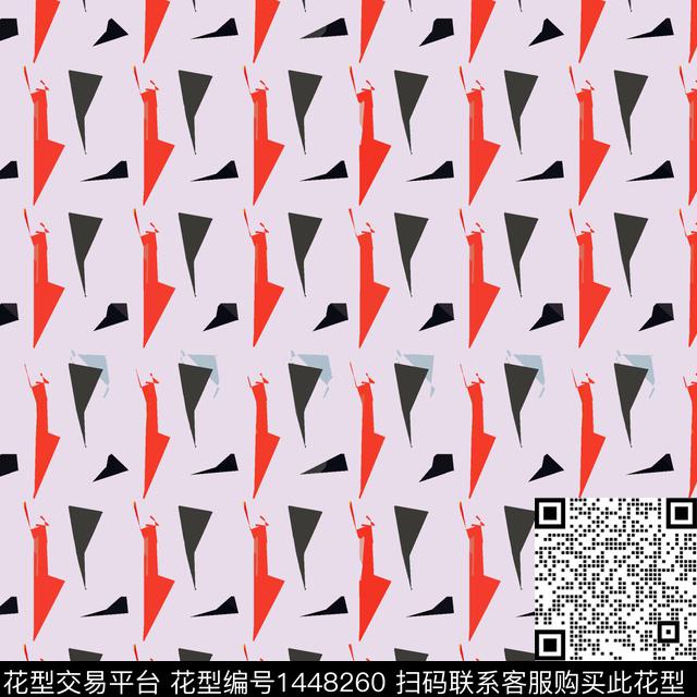 几何大牌风抽象传统印花华亿平台下载（图片编号: 1448260） - 瓦栏（Walan）