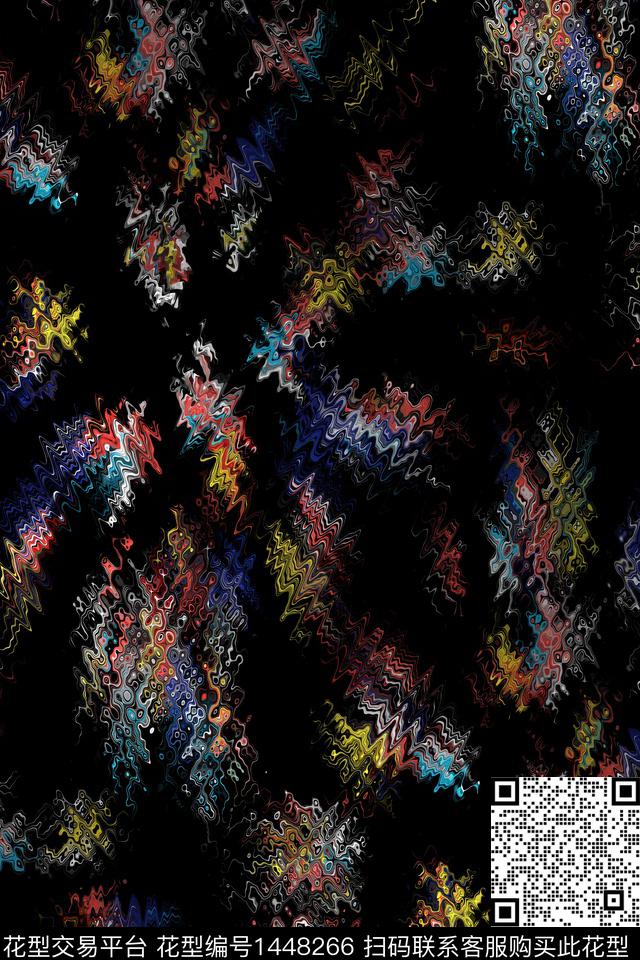 油画华亿平台抽象数码印花华亿平台下载（图片编号: 1448266） - 瓦栏（Walan）