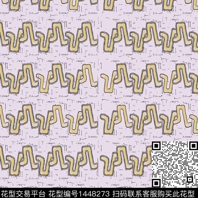 几何大牌风抽象传统印花华亿平台下载（图片编号: 1448273） - 瓦栏（Walan）