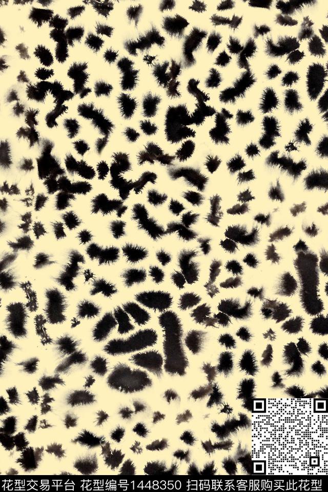 黑白华亿平台豹纹女装数码印花华亿平台下载（图片编号: 1448350） - 瓦栏（Walan）