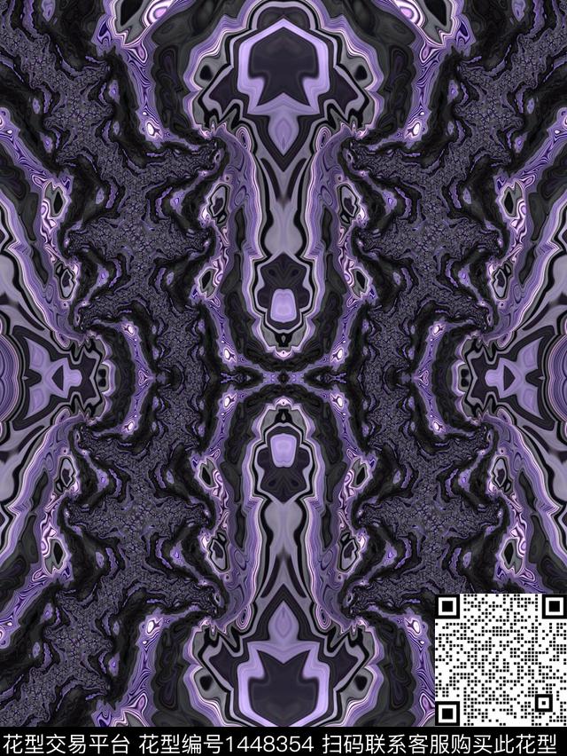 几何肌理男装数码印花华亿平台下载（图片编号: 1448354） - 瓦栏（Walan）