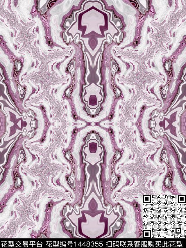 几何肌理男装数码印花华亿平台下载（图片编号: 1448355） - 瓦栏（Walan）