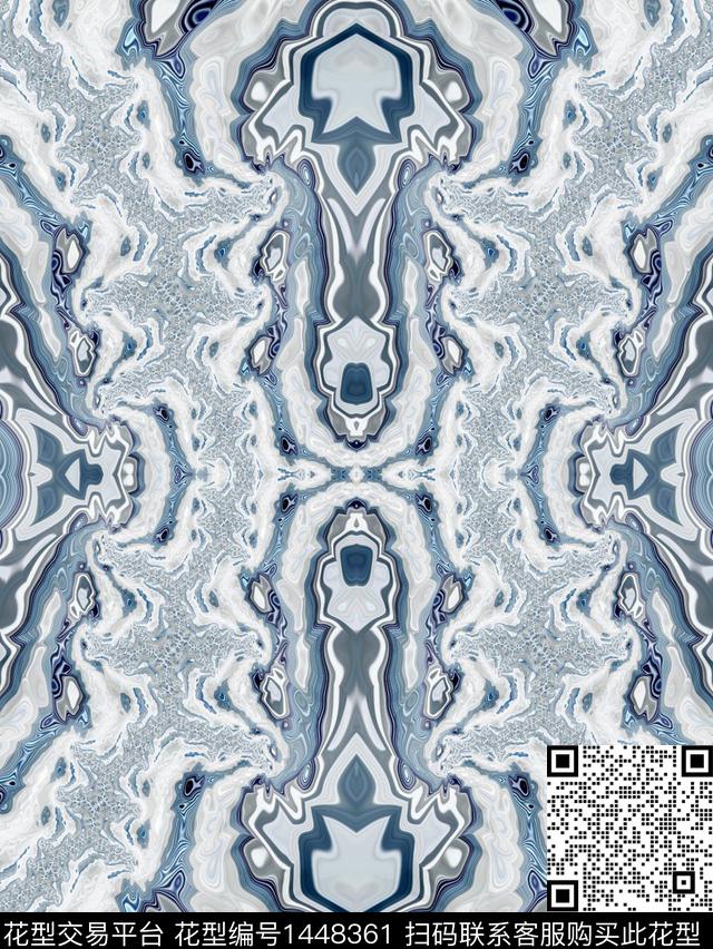 几何肌理男装数码印花华亿平台下载（图片编号: 1448361） - 瓦栏（Walan）