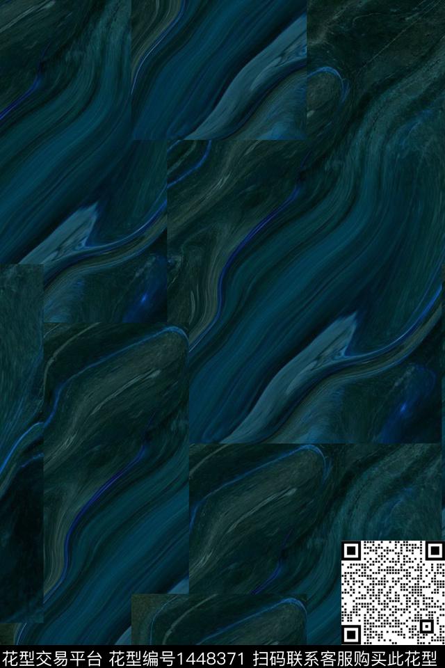 肌理女装抽象数码印花华亿平台下载（图片编号: 1448371） - 瓦栏（Walan）