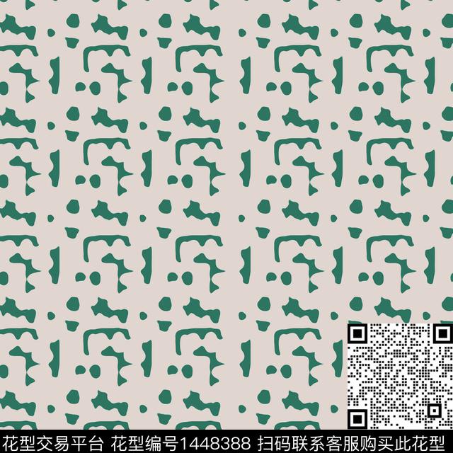 几何大牌风抽象传统印花华亿平台下载（图片编号: 1448388） - 瓦栏（Walan）