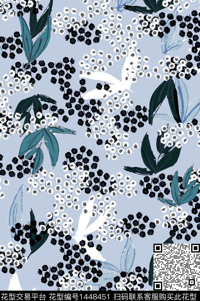 肌理小清新小碎花数码印花华亿平台下载（图片编号: 1448451） - 瓦栏（Walan）