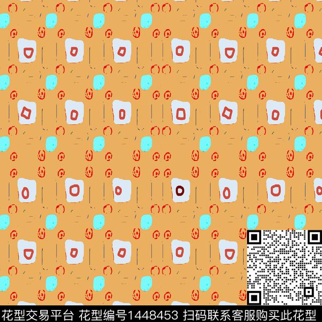 几何大牌风抽象传统印花华亿平台下载（图片编号: 1448453） - 瓦栏（Walan）