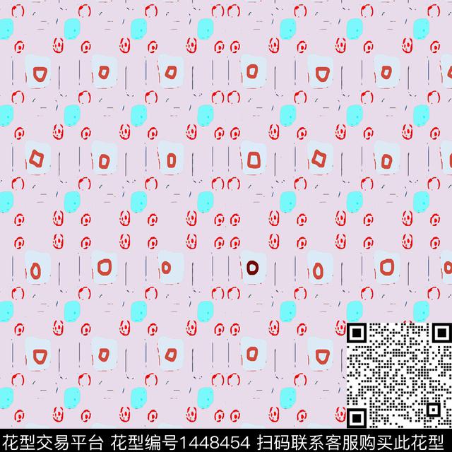 几何大牌风抽象传统印花华亿平台下载（图片编号: 1448454） - 瓦栏（Walan）