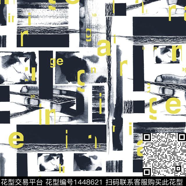 水彩字母羽绒服印花数码印花华亿平台下载（图片编号: 1448621） - 瓦栏（Walan）