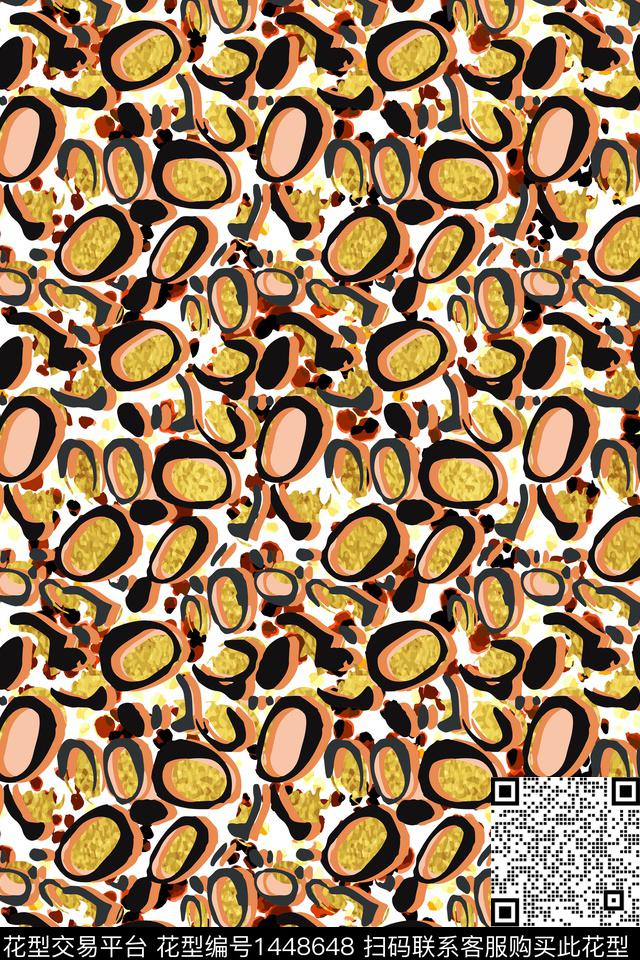 豹纹动物纹年轻女性数码印花华亿平台下载（图片编号: 1448648） - 瓦栏（Walan）