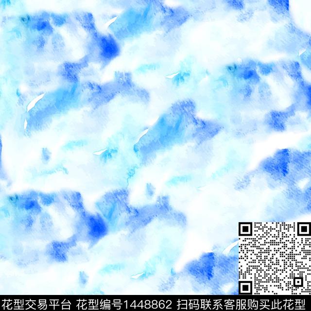 女装抽象扎染华亿平台数码印花华亿平台下载（图片编号: 1448862） - 瓦栏（Walan）