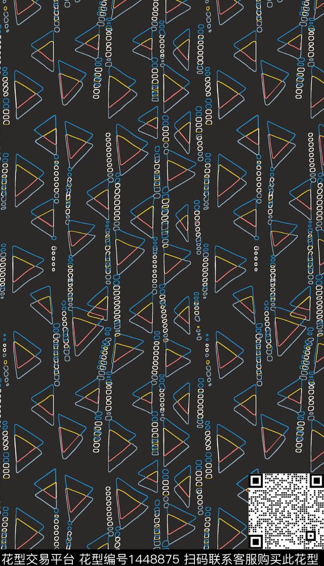 抽象女装几何传统印花华亿平台下载（图片编号: 1448875） - 瓦栏（Walan）