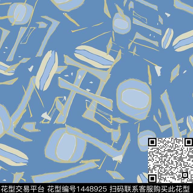 几何大牌风抽象传统印花华亿平台下载（图片编号: 1448925） - 瓦栏（Walan）