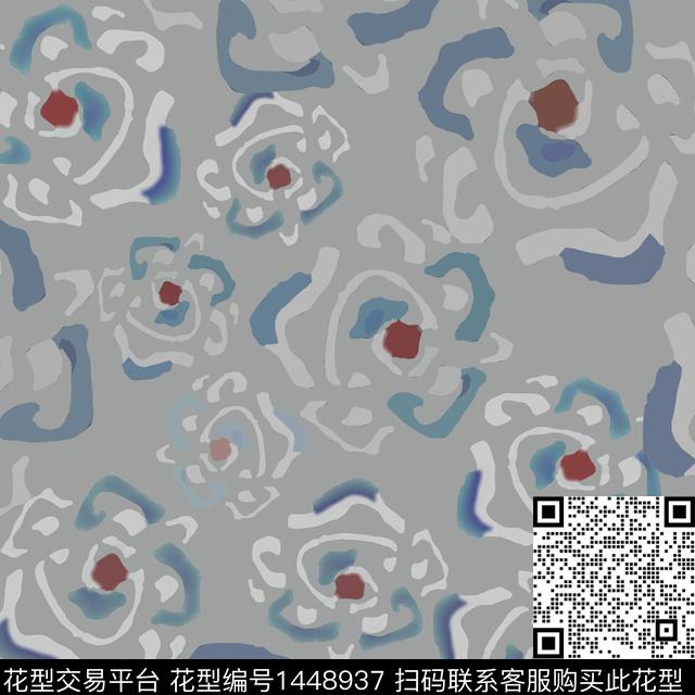 大牌风抽象小碎花数码印花华亿平台下载（图片编号: 1448937） - 瓦栏（Walan）